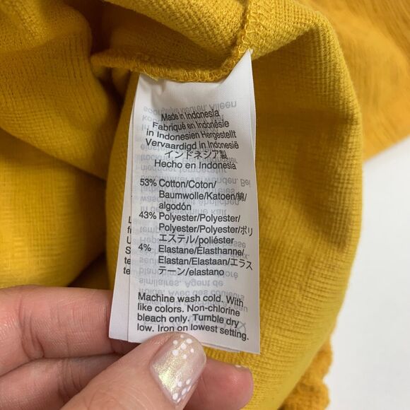 Madewell Textured & Thread Off The Shoulder Top Womens XS Extra Small Tie Waist - Picture 9 of 13